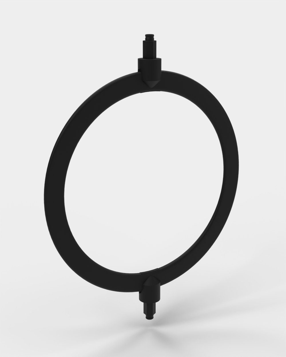 The Original Mixer paddle: a smooth, one-piece, black ring-shaped mixing paddle